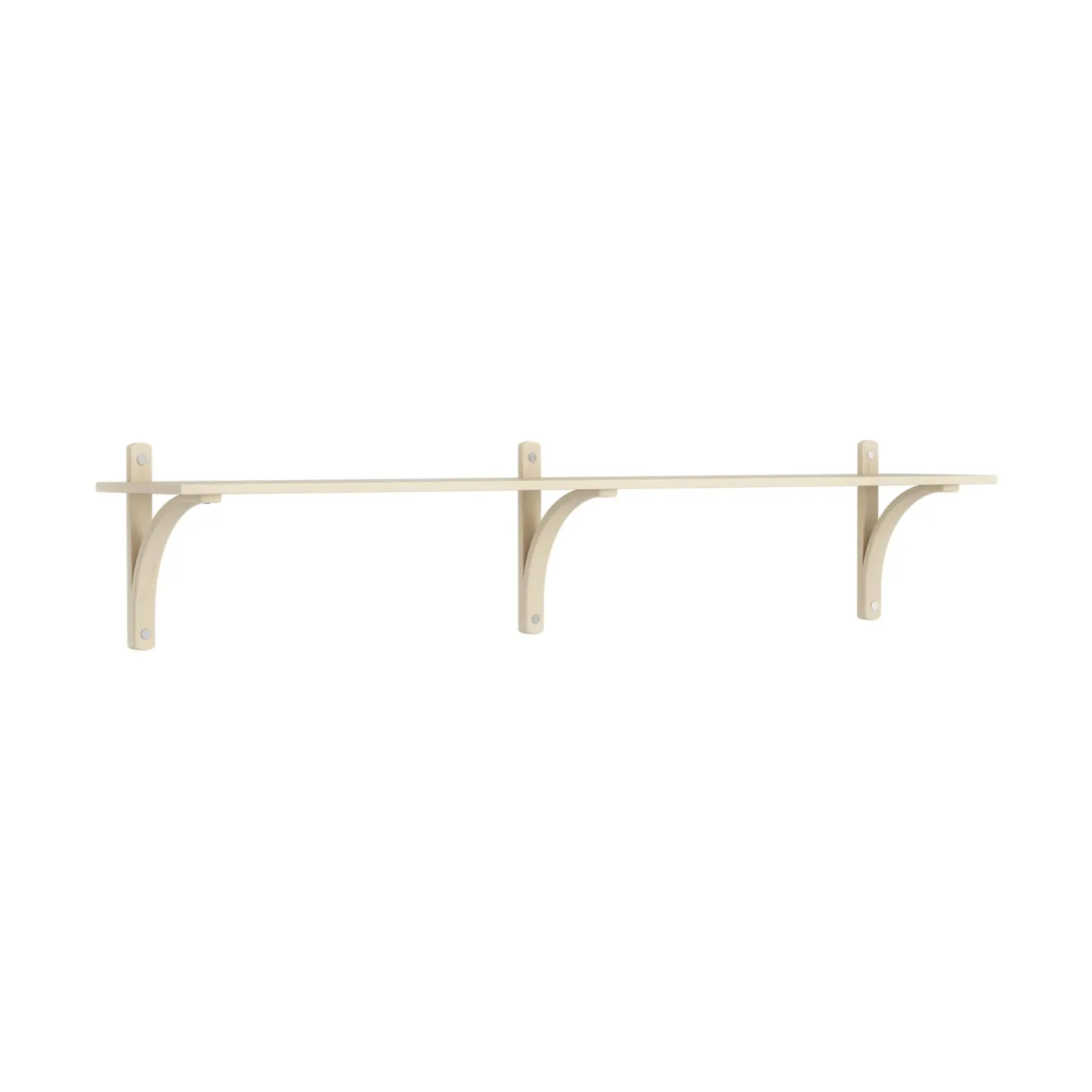 Swedese Levi Regal 1 Fachboden Naturlackierte Esche-Aluminium, 180 cm