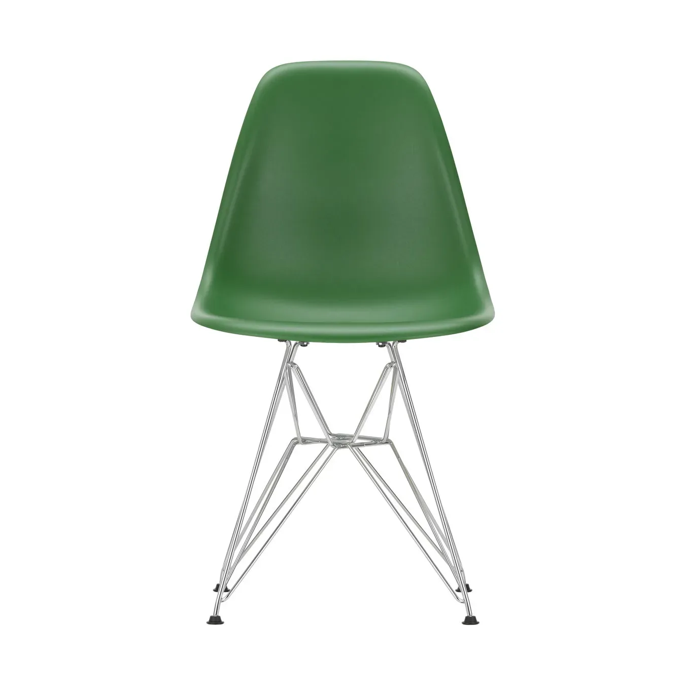 Vitra Eames Plastic Side Chair RE DSR stol 17 emerald -chrome