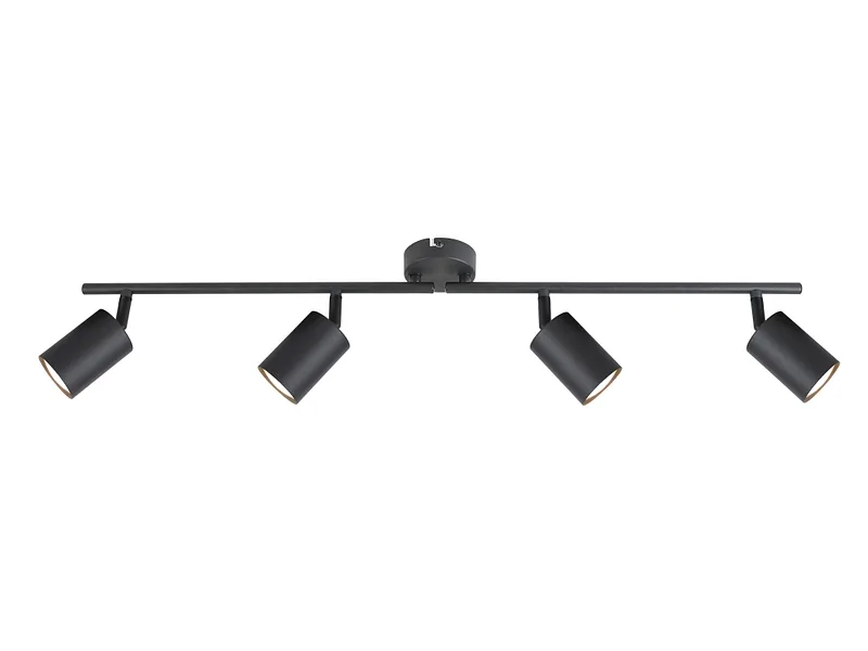4 Spots AMBRE 8cm 28W schwarz
