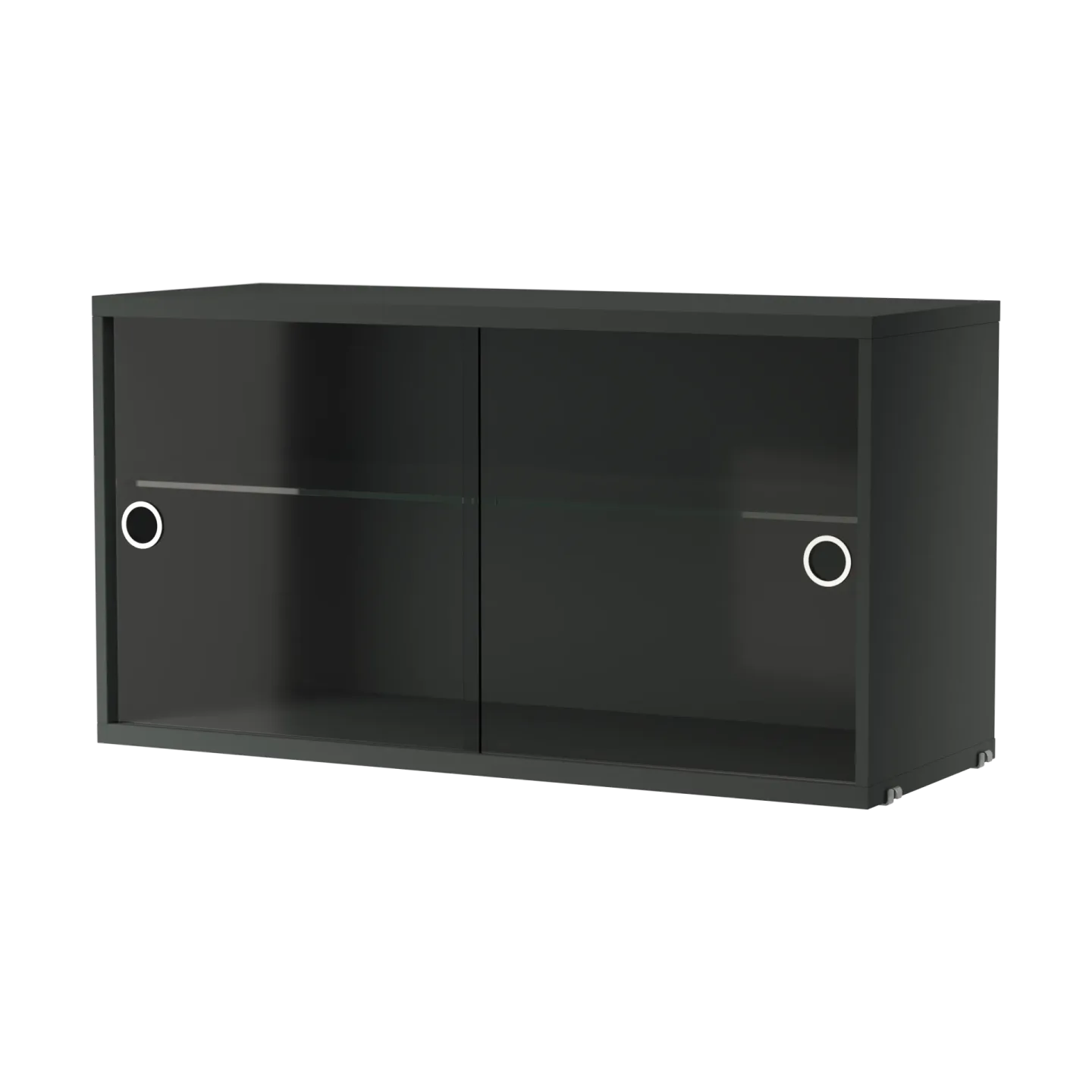 String String Vitrinenschrank Dunkelgrau