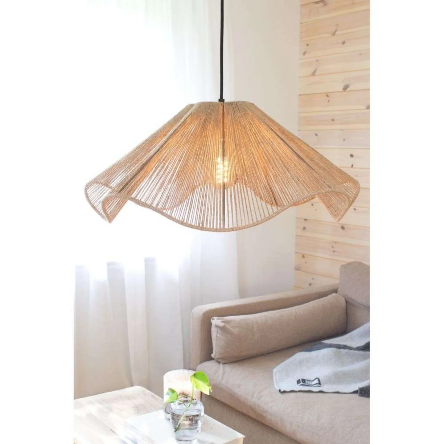 Nami Pendelleuchte Natural - Markslöjd - Wohnzimmer - Stoff / Textil