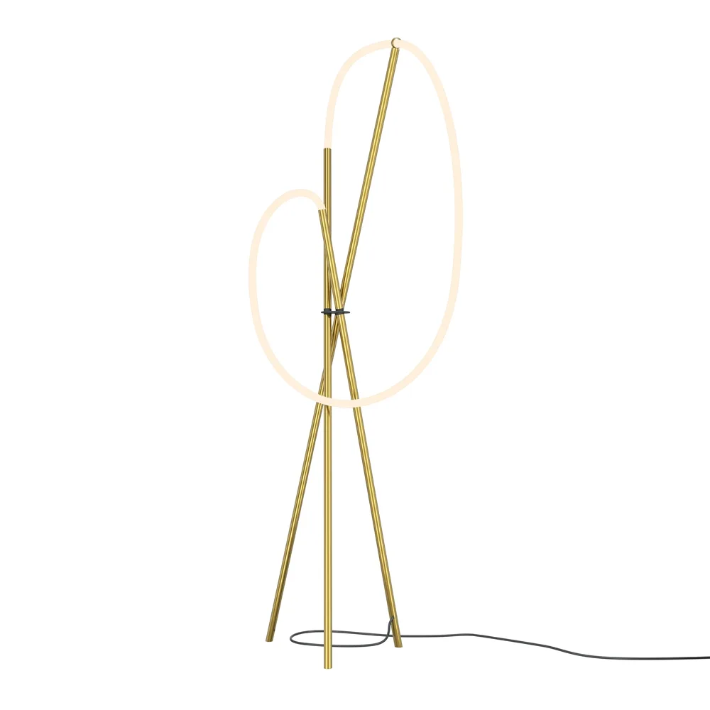 Maytoni - Crochet - Golvlampa - Guld