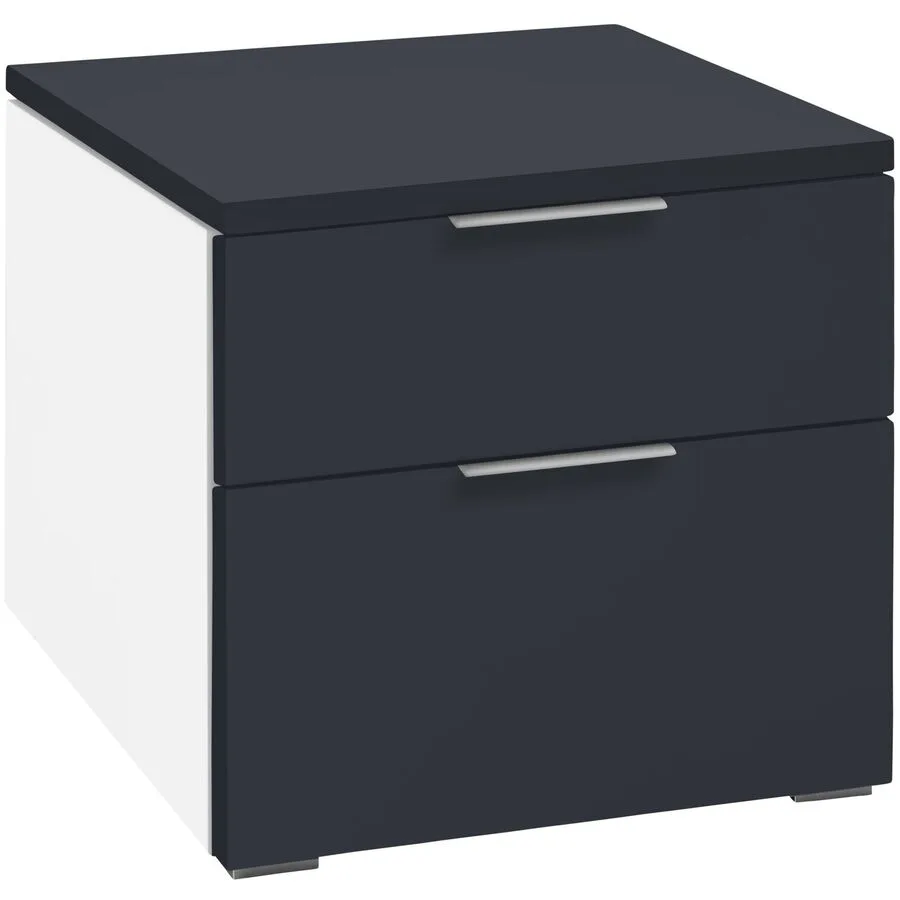 Hasena Nachttisch Arrabella Anthrazit, Weiss MDF B 45 H 40 cm