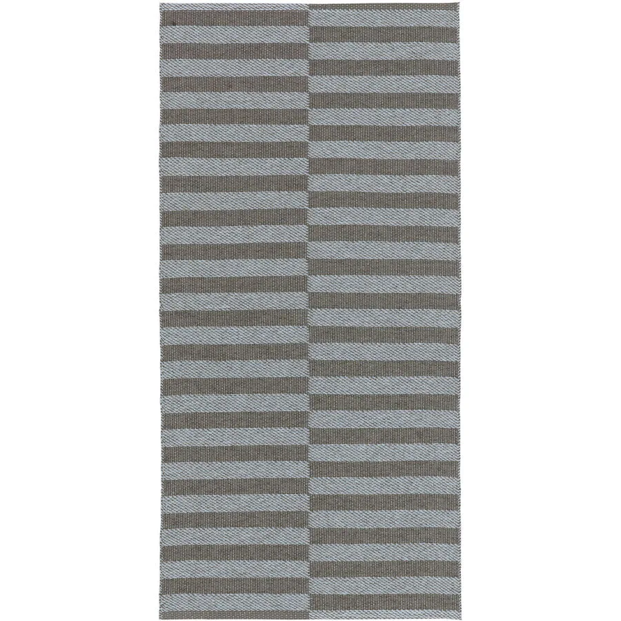 HORREDSMATTAN Outdoor-Teppich Irma blau Streifen Mischgewebe 70 x 400 cm