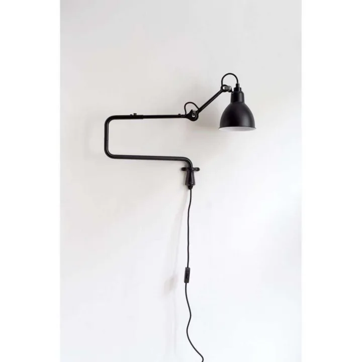 303 Wandleuchte Schwarz - Lampe Gras - Wohnzimmer - Metall