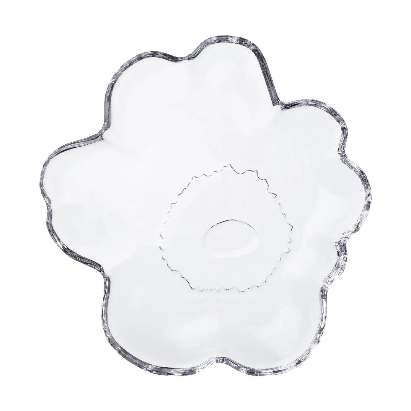 Marimekko Unikko glastallrik Ø13 cm Clear