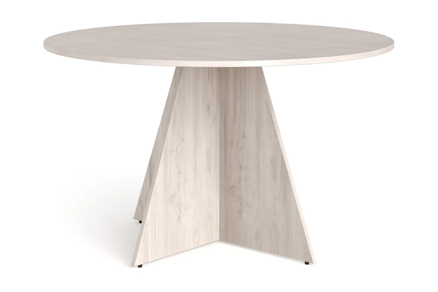 Vera Runt Matbord ø130 cm Fanér - Vitlaserad