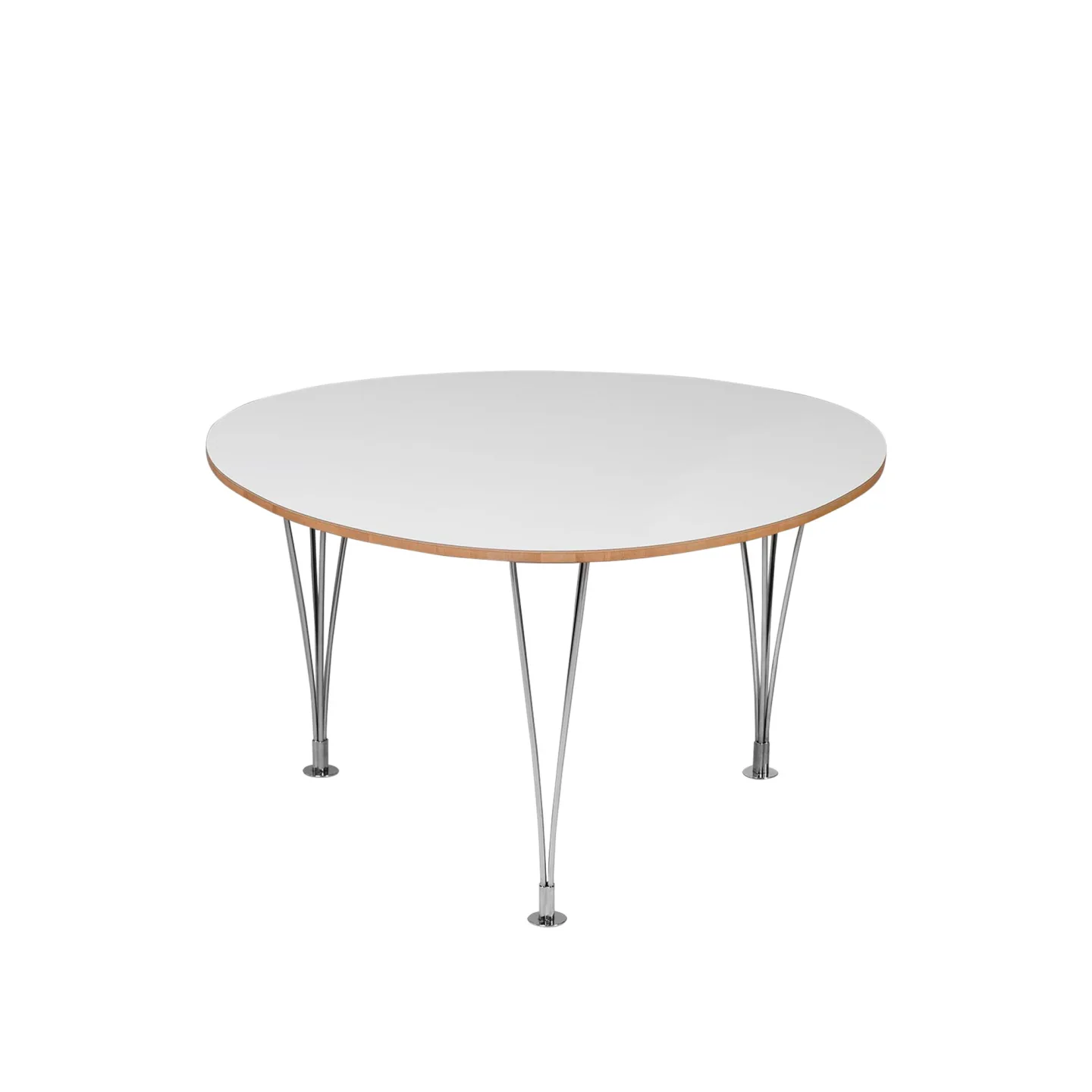 Bruno Mathsson International - Mi 323 Trisuperellips - Vit laminat - Höjd: 72 cm - Matbord - Bruno Mathsson - Vit - Laminat