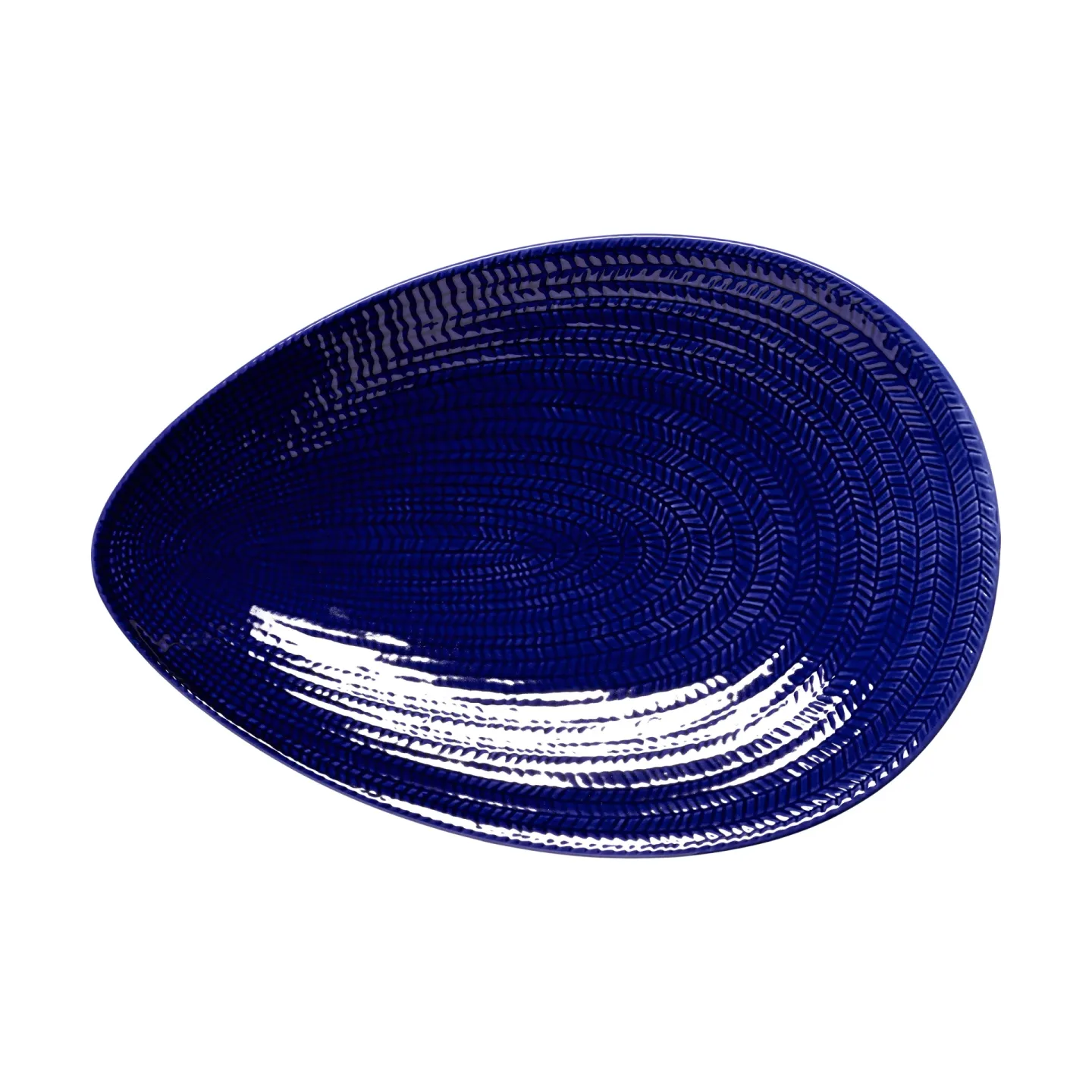 Rörstrand Blå eld Servierplatte Blau, 20x29 cm
