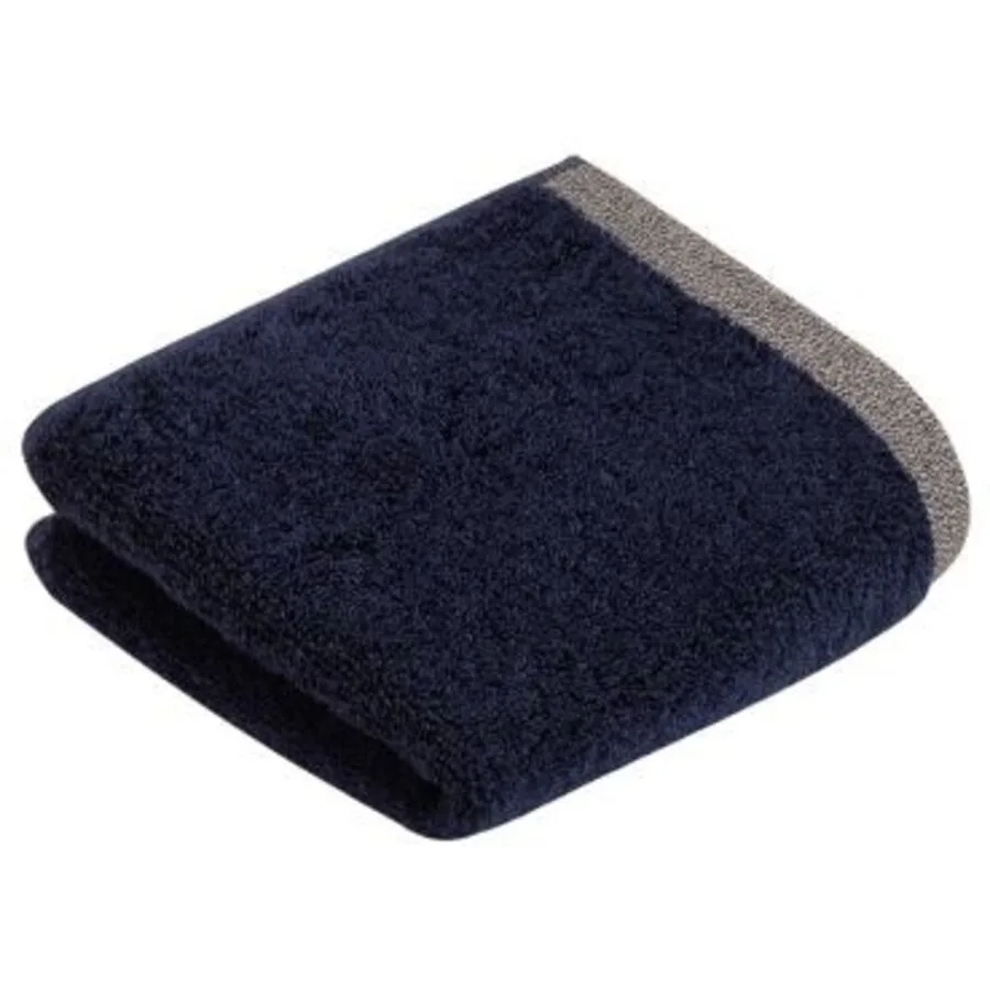 Bugatti Gästetuch Prato Marine Blau Baumwolle