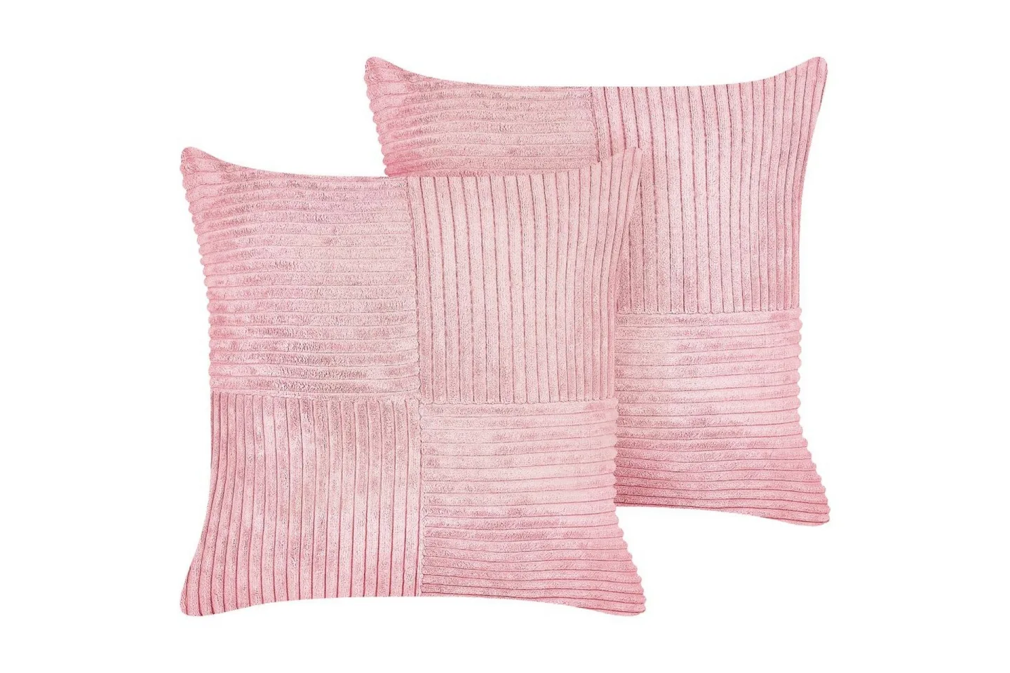 Prydnadskuddar Millet set om 2 Rosa, Fyrkantig - Rosa, Fyrkantig
