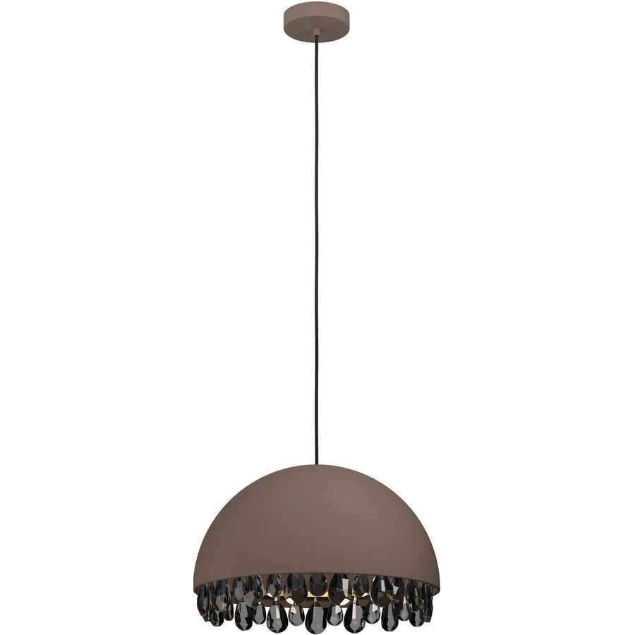 Eglo Pendellampe Gaetano 2 Braun Stahl 45 cm 150 cm - Farbe: Kaffeebraun