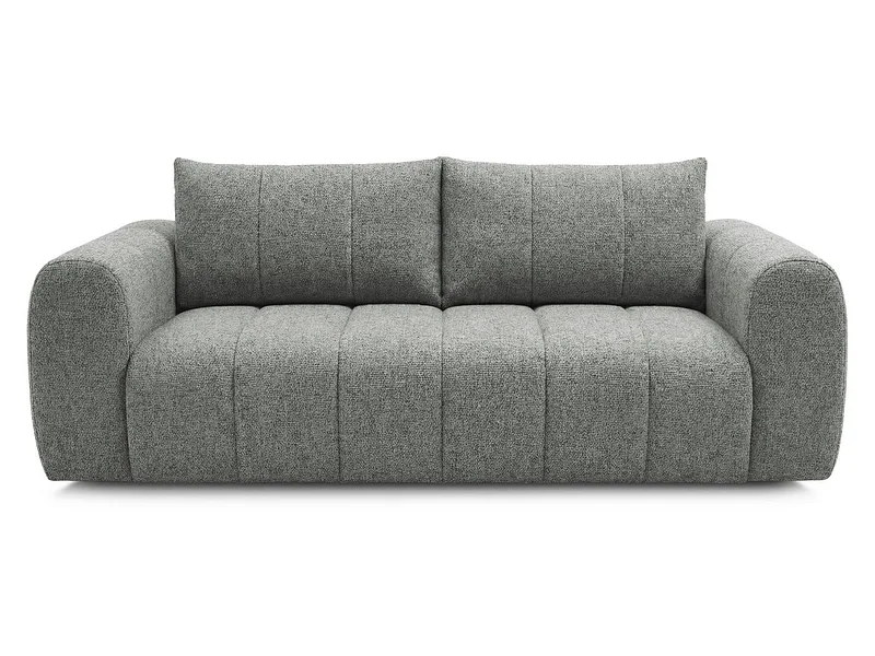 3er Sofa BOBOCHIC NESTY Stoff chiniert dunkelgrau