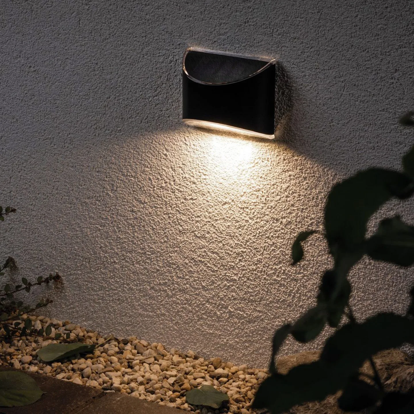 Elliot LED-solcellsvägglampa, antracit, IP44 – Paulmann - Modern - Metall - Med en ljuskälla
