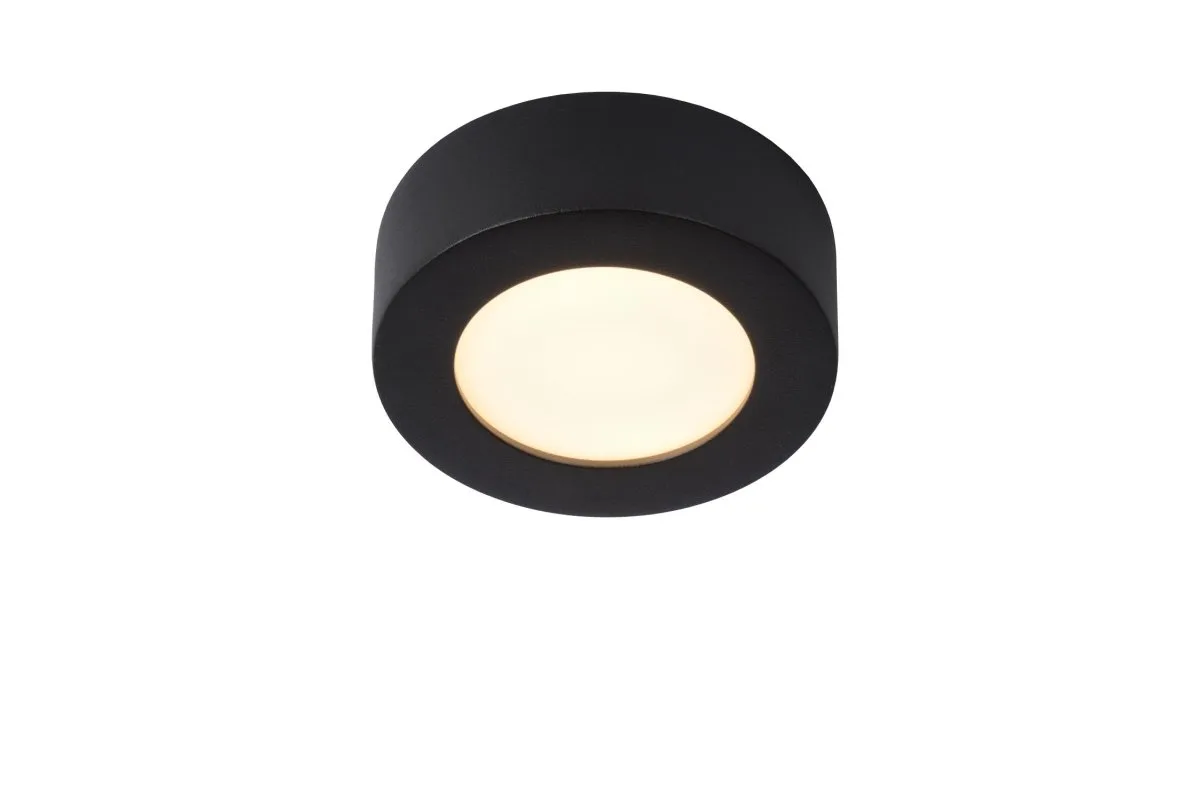 Lucide - Brice-Led Ø12 - Badrumslampa - Svart