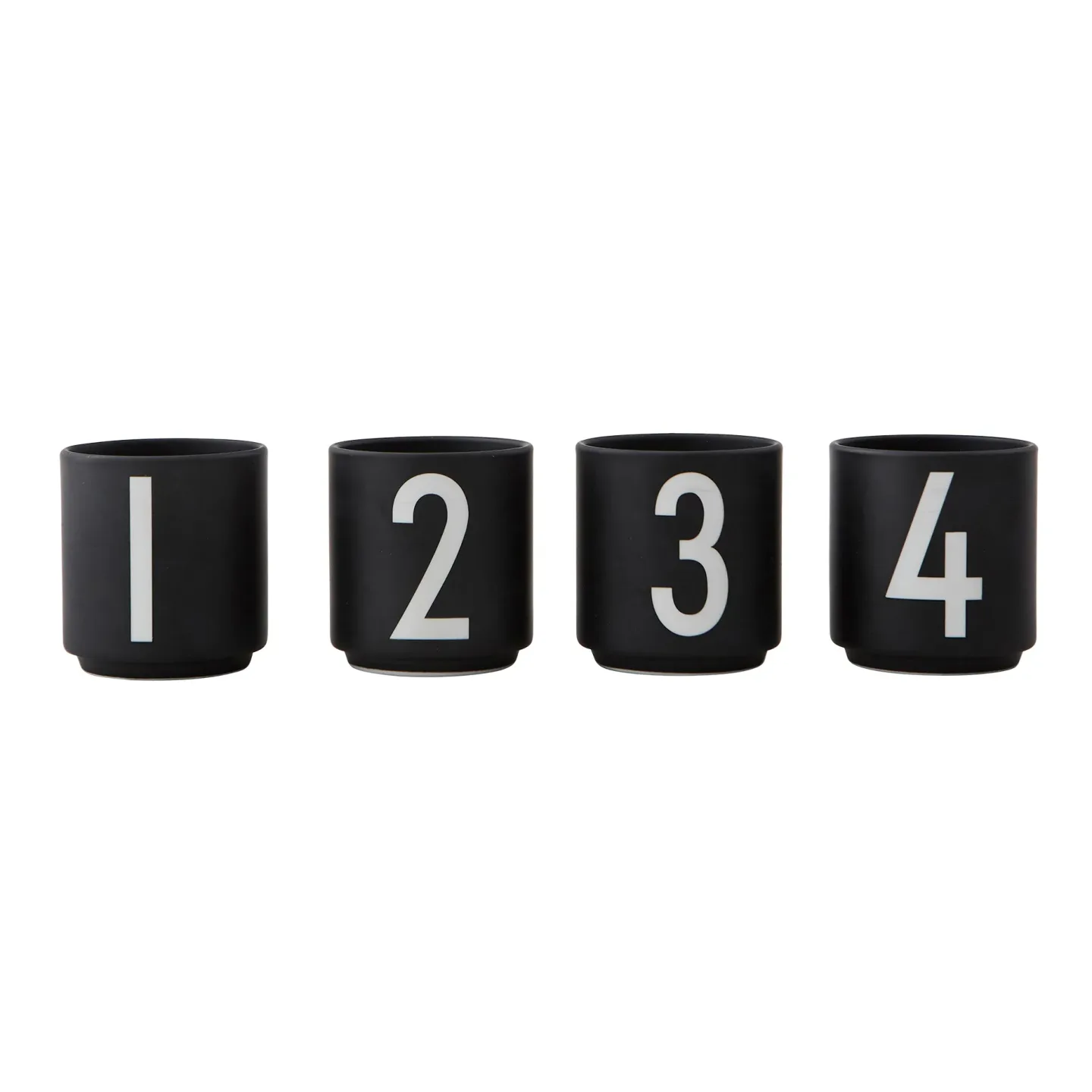 Design Letters Design Letters espressokoppar 4-pack svart 4-pack