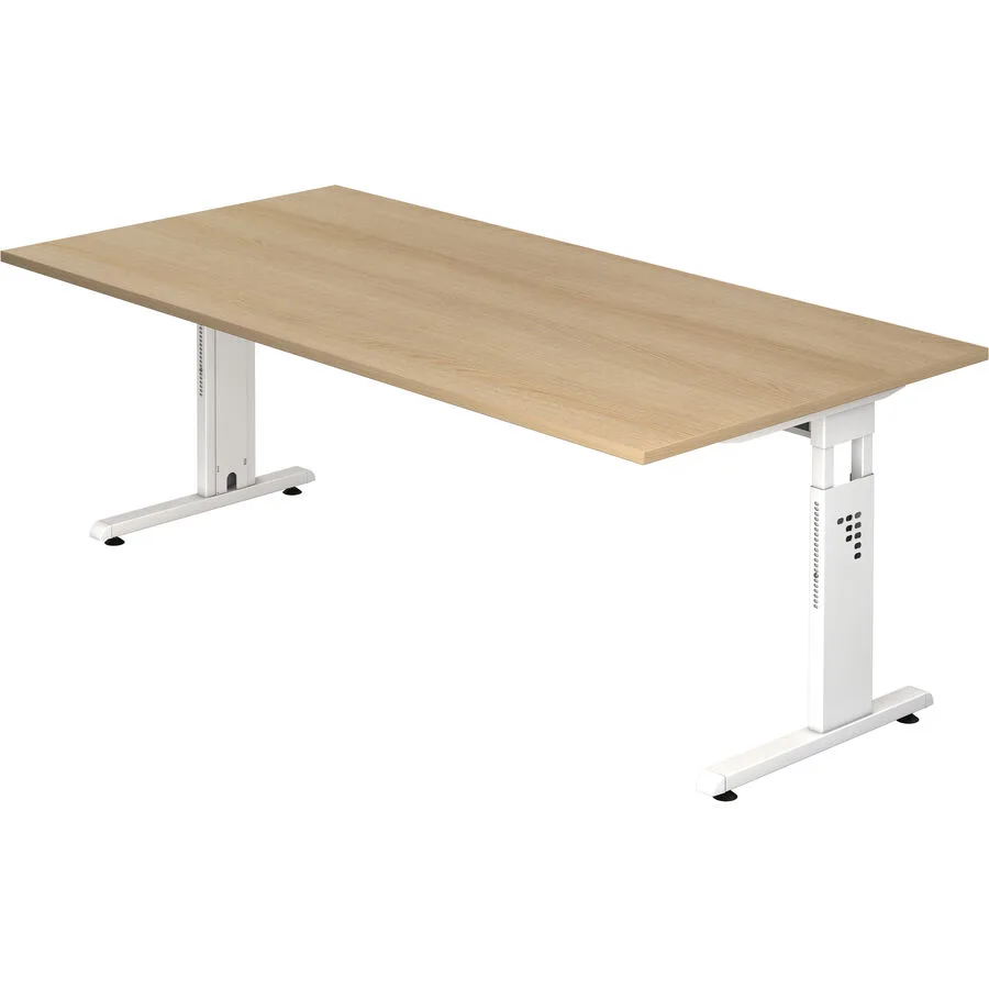 Schreibtisch Office eiche Holzwerkstoff B 200 T 100 cm
