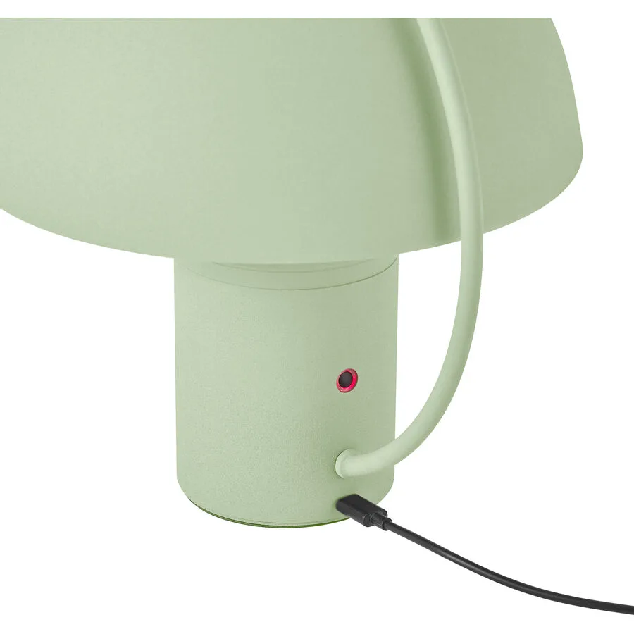 Tischlampe Hedda Grün Aluminium/Eisen 15 cm 17 cm - Farbe: mintgrün - LED - Lichtfarbe: Warmweiss - LED Energiesparlampen