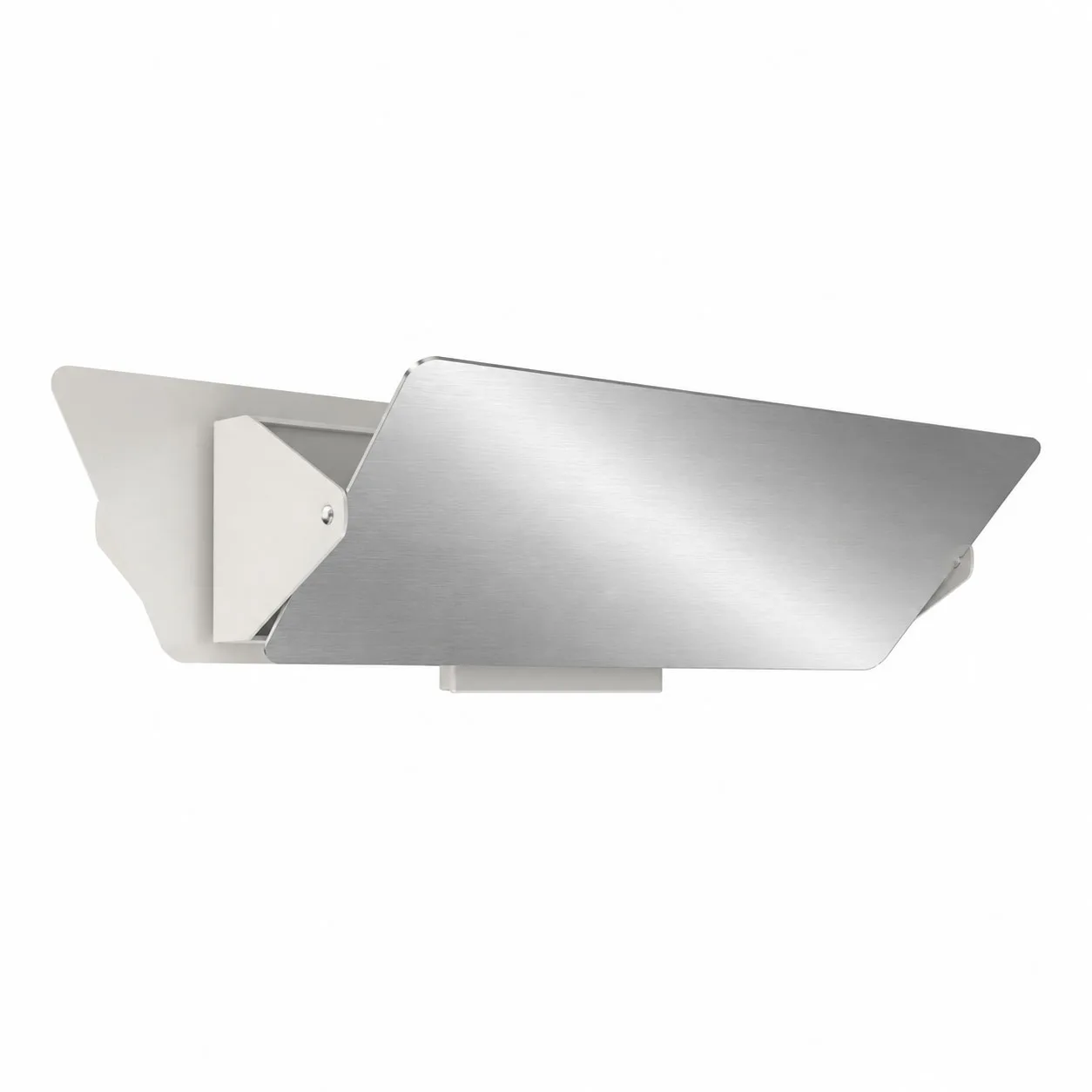 Nemo Lighting - Applique À Volet Pivotant Double vägglampa inox - Vägglampor - Charlotte Perriand - Silver - Metall