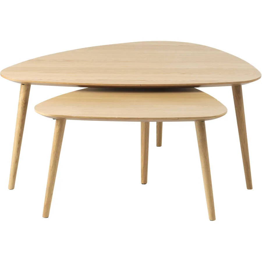 Beistelltisch 2er-Set Arde eiche Holzwerkstoff B 70 T 45 cm