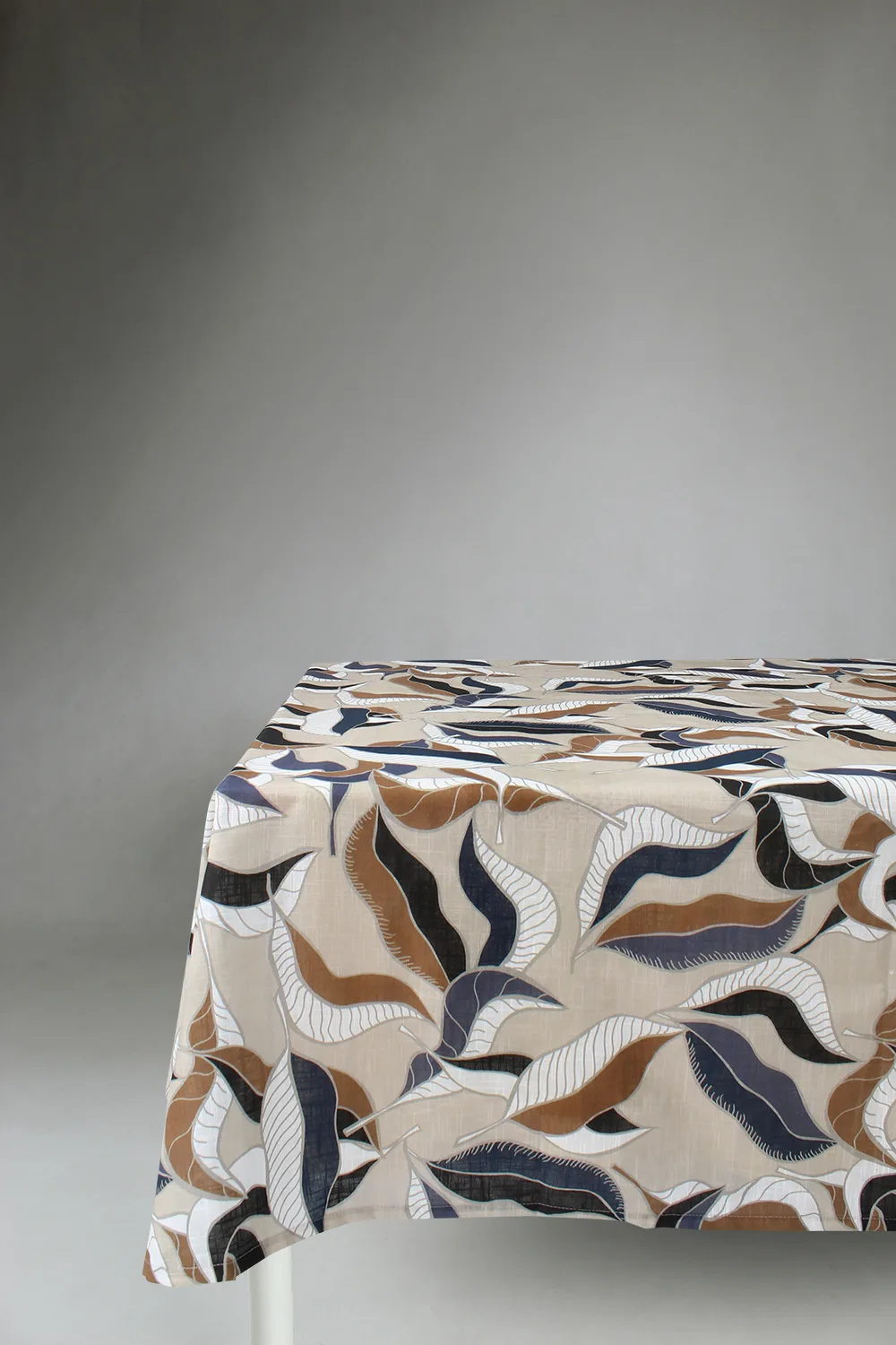 Dukar - Bomullsduk Amalie (grå/blå) (Størrelse: 140 x 250 cm)