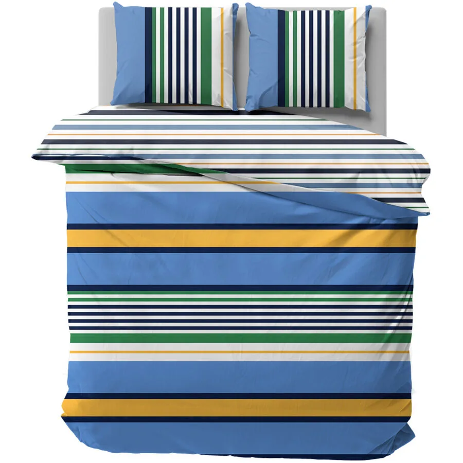 Nautica Bettwäschegarnitur Dover bunt Baumwolle 200 x 210 65 x 65 cm