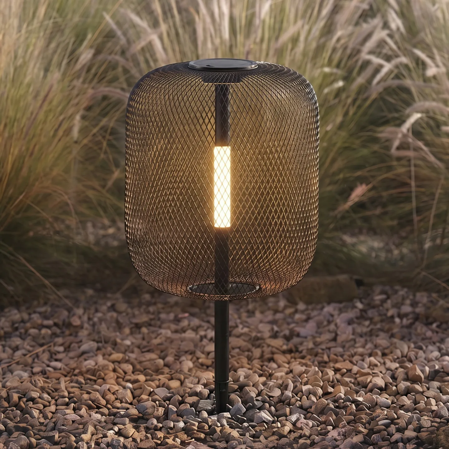 Faylen LED-solcellelampe med jordspyd, sort, IP65 - Lucande - Design - Metal - Med én lyskilde