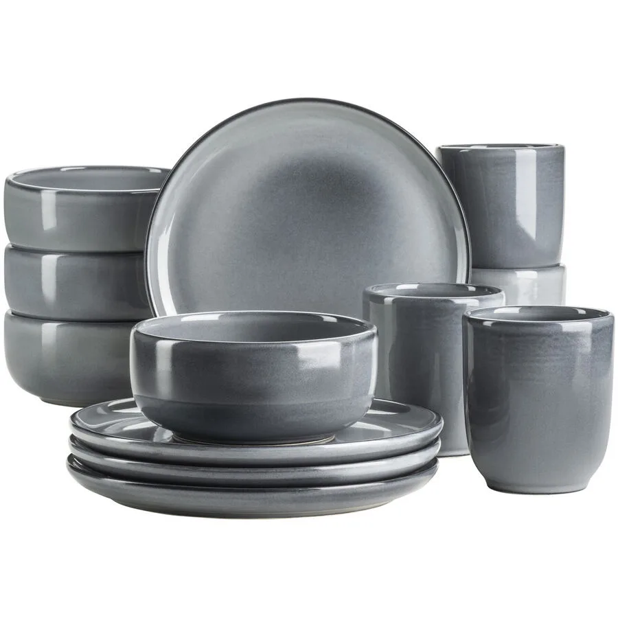 MÄSER Frühstücks-Set Livio Grau Steinzeug