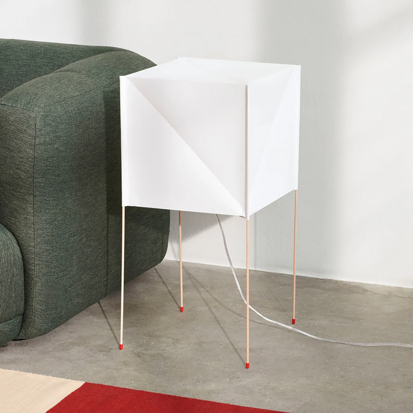 Paper Cube Stehleuchte - HAY Pper Cube - Wohnzimmer - Design - Kunststoff