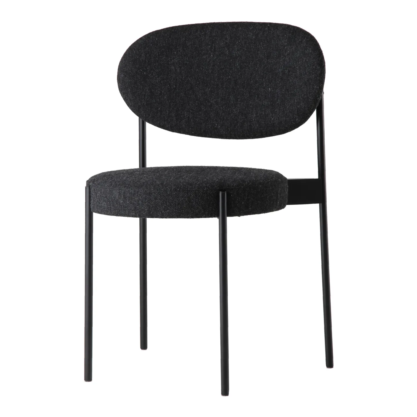 Verpan - Series 430 Chair Svart/Hallingdal 65 227 - Matstolar - Verner Panton - Metall/Textilmaterial
