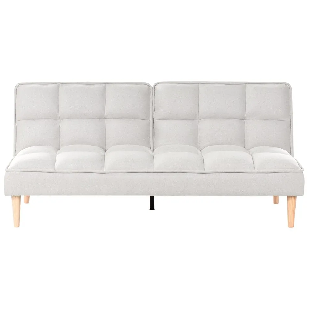 3-sits soffa Siljan - Vit, ljust trä