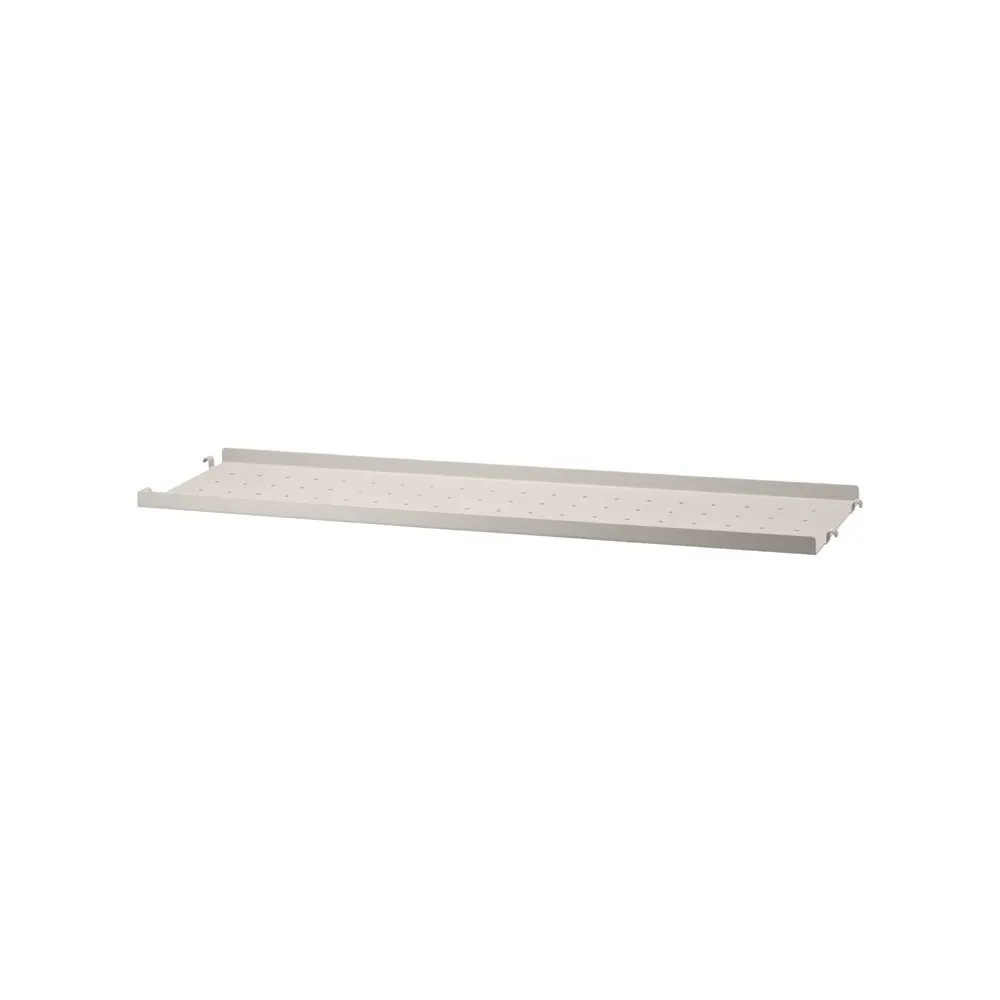 String String hyllplan metall beige, 78x20 cm, låg kant