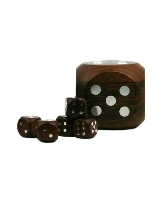 Dice Game Brown/Silver