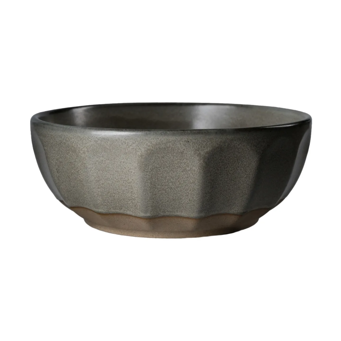 ERNST Ernst Steingutschüssel Grau-Natur, Ø16 cm