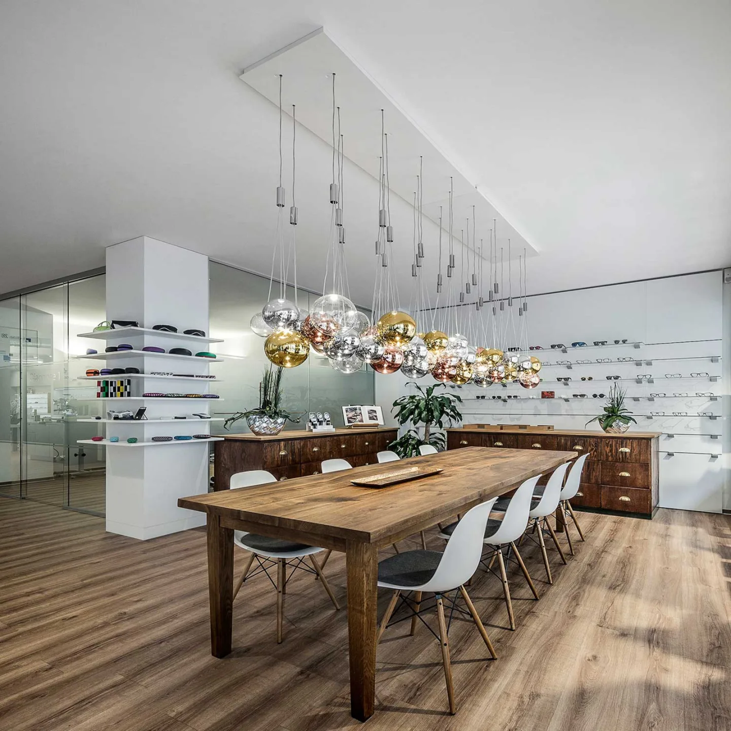 Random Pendelleuchte Gold - Lodes - Esszimmer - Glas