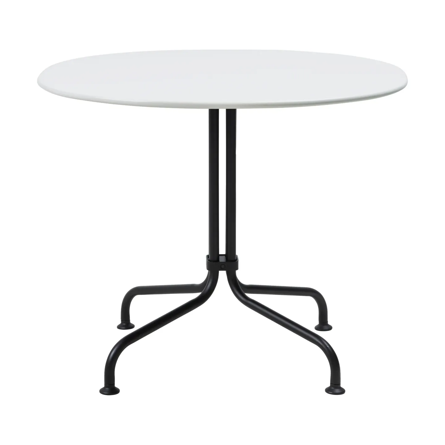 GUBI Carmel Bistro Loungetisch 75x75 cm Clam white-black semi matt