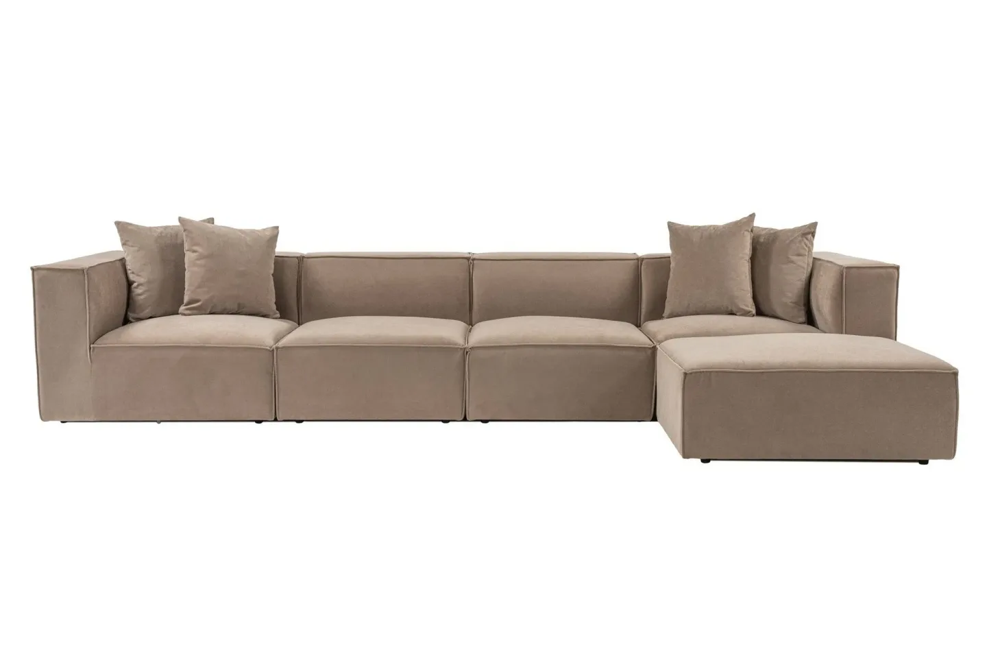 Gregor Soffa med Divan 4-sits - Cappucino