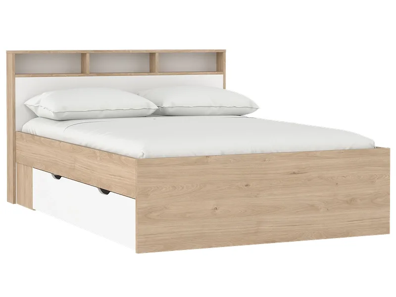 Bett IKAST 140x200cm spanplatte jackson eiche