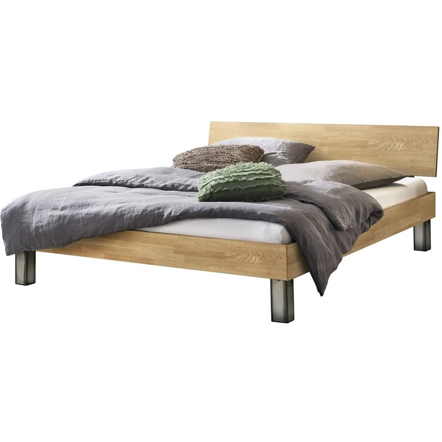 Hasena Bett Miriana Eiche bianco Eiche Massivholz 90 x 200 cm