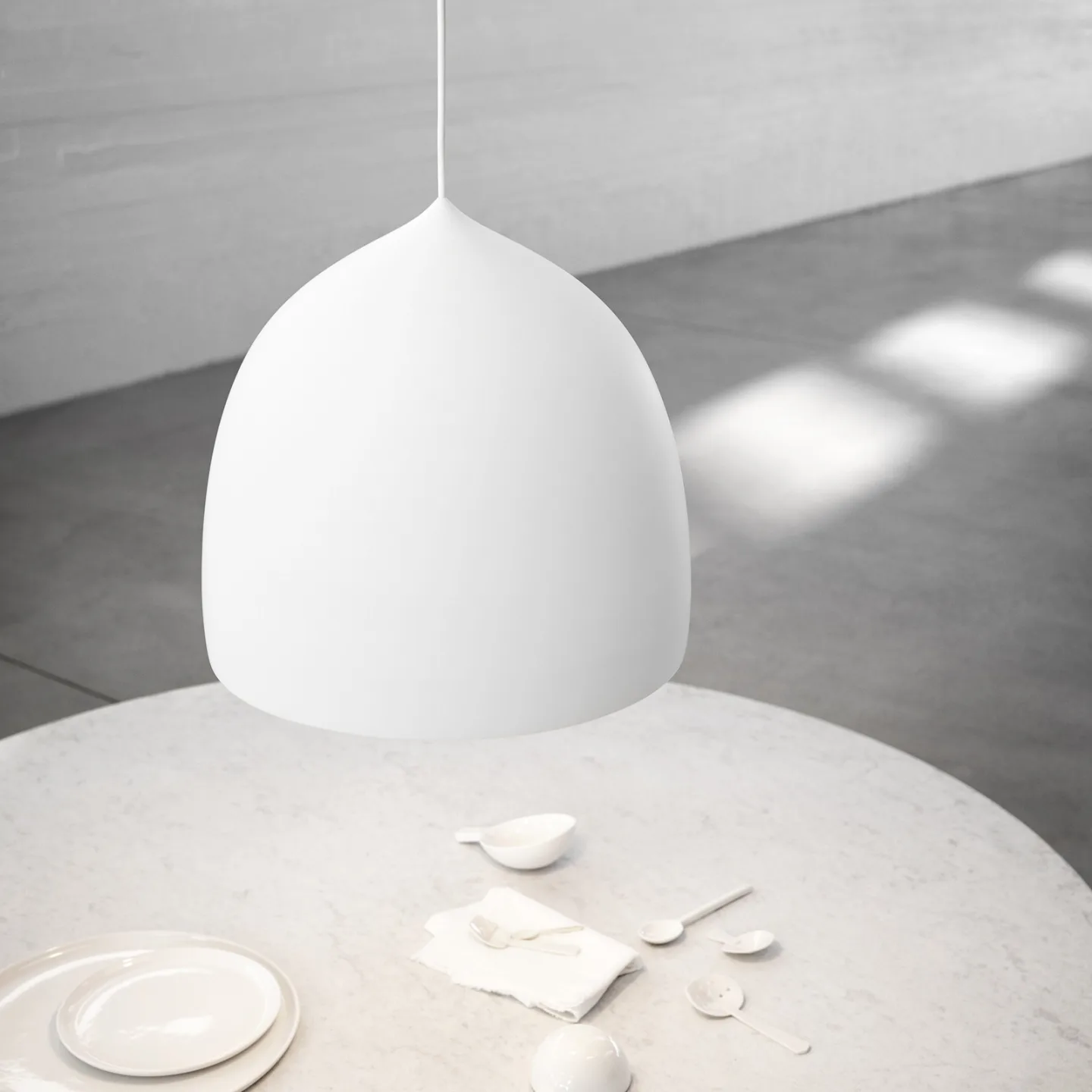 Suspence P2 Pendel Mat Hvid - Fritz Hansen - Stue - Design - Metal - Med én lyskilde