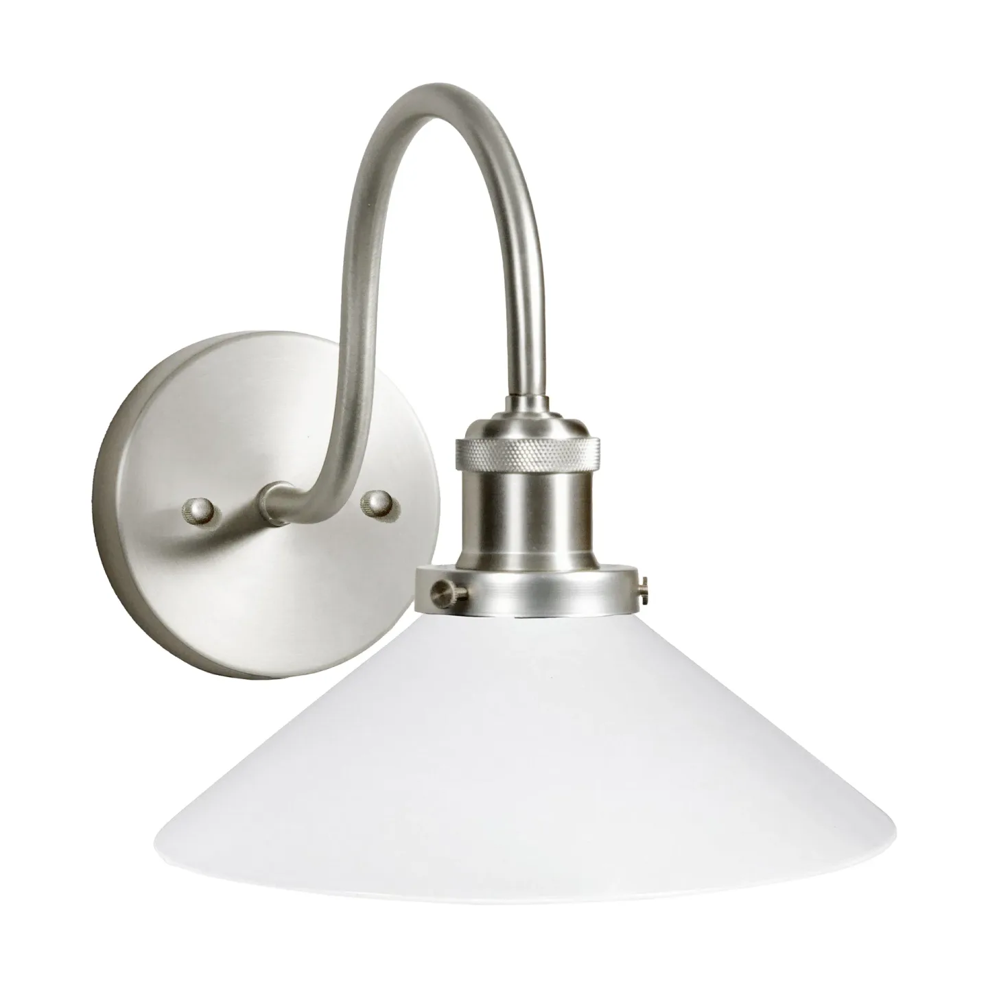 PR Home August Wandleuchte Opal-Chrom