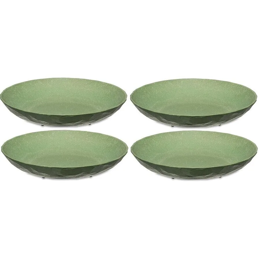 Teller-Set Koziol Grün Kunststoff D 22 cm 4 Stk