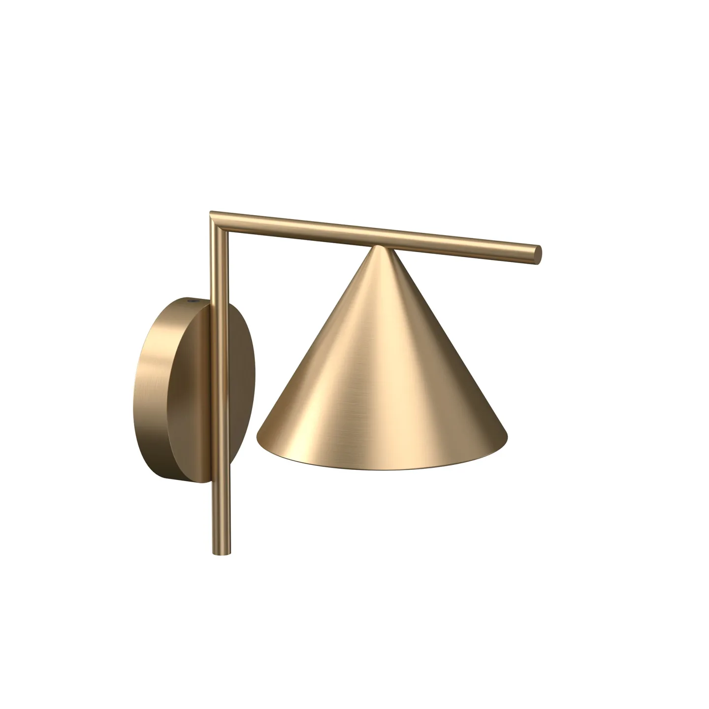 Flos - Captain Flint Wall Outdoor Brass - Vägglampor utomhus - Michael Anastassiades - Guld - Metall