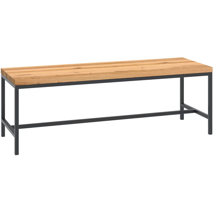Bank Holz Werk Wildeiche Massivholz/Eiche B 120 H 41 cm
