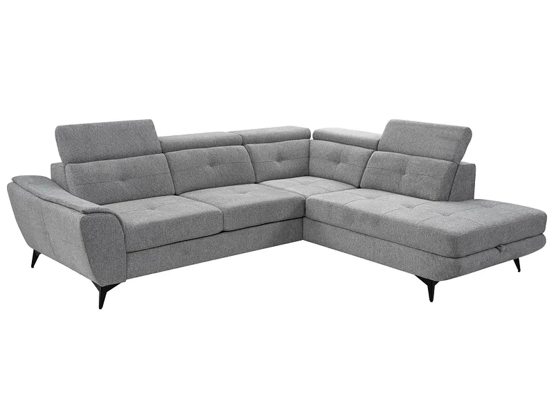 Ecksofa SKAGAF Polyester grau