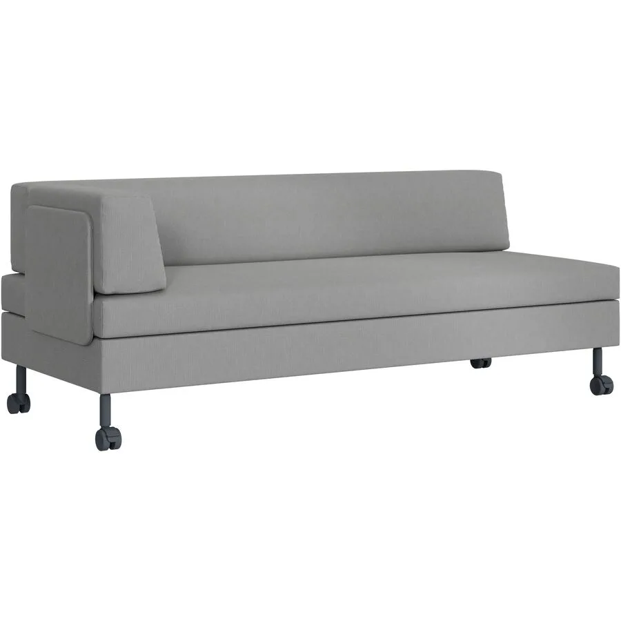 SWISS PLUS Bettsofa Bed for Living Doppio Grau Stoff 205 cm 165 cm Rollbar - Möbel Konfigurator: Traummöbel individuell zusammenstellen - Schweizer