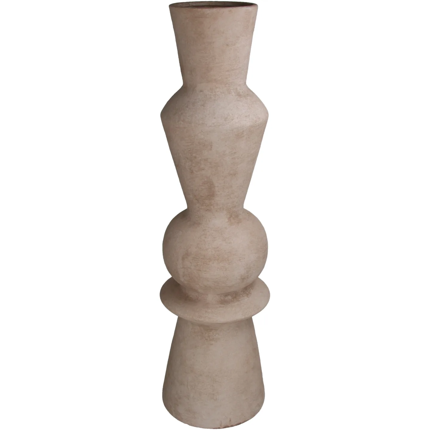 Kersten Vase Terracatta, Ivory H: 72 cm | Schubiger Möbel