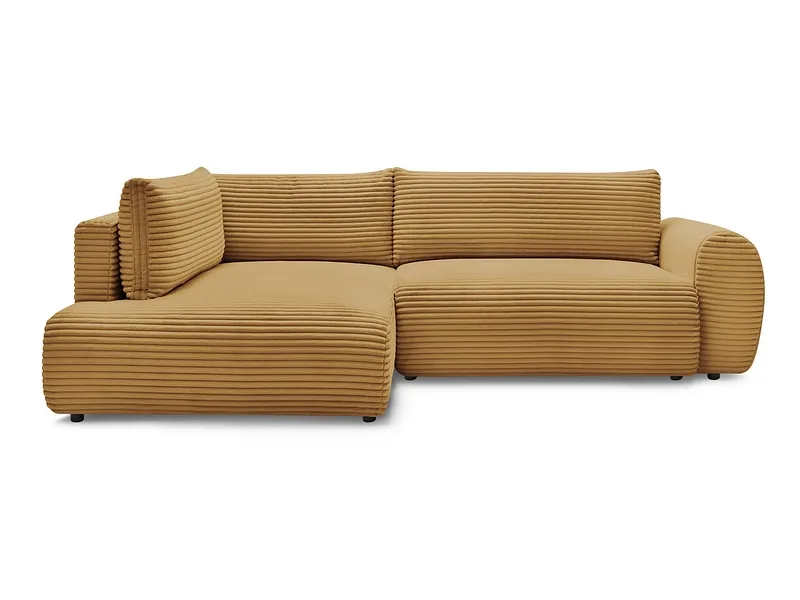 Ecksofa BOBOCHIC LUCIEN Cord-Stoff gelb
