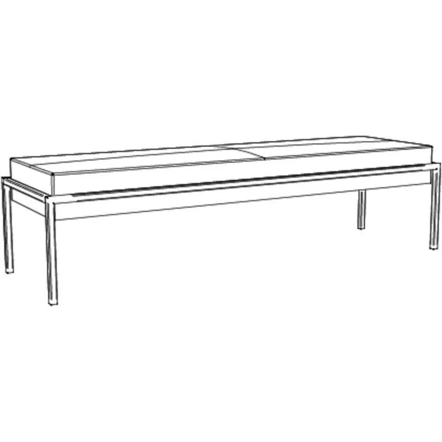 Hasena Bank Elek anthrazit Metall B 144 H 38 cm