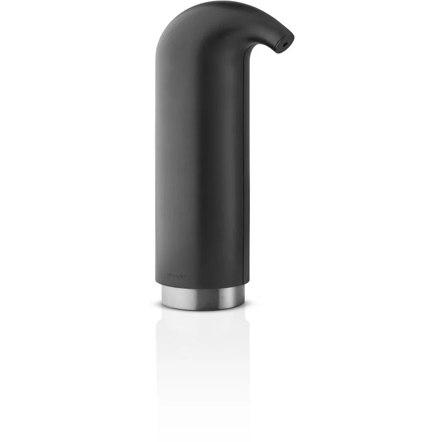 Seifenspender Eva Solo Schwarz matt Edelstahl H 21 B 8 cm 180 ml